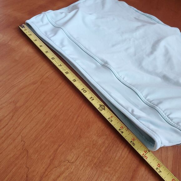 Lands End Tummy Control Swim Skirt Size 12 Mint Sea Green Bottoms Brief Skort - Picture 4 of 7